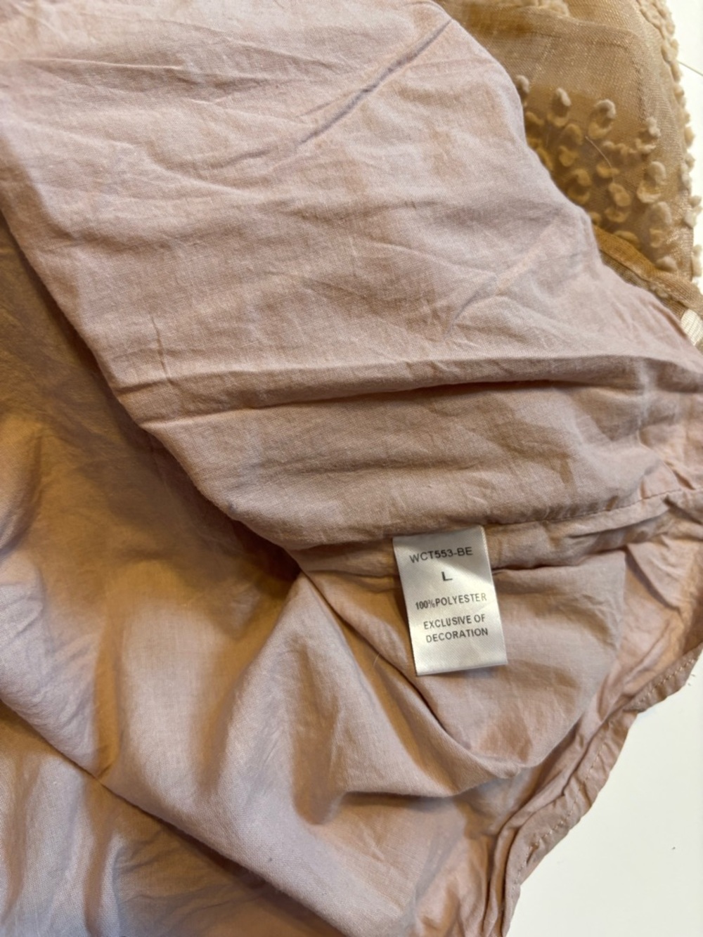 THML Taupe Pom-Pom Ruffle Flutter Top - Picture 6 of 6